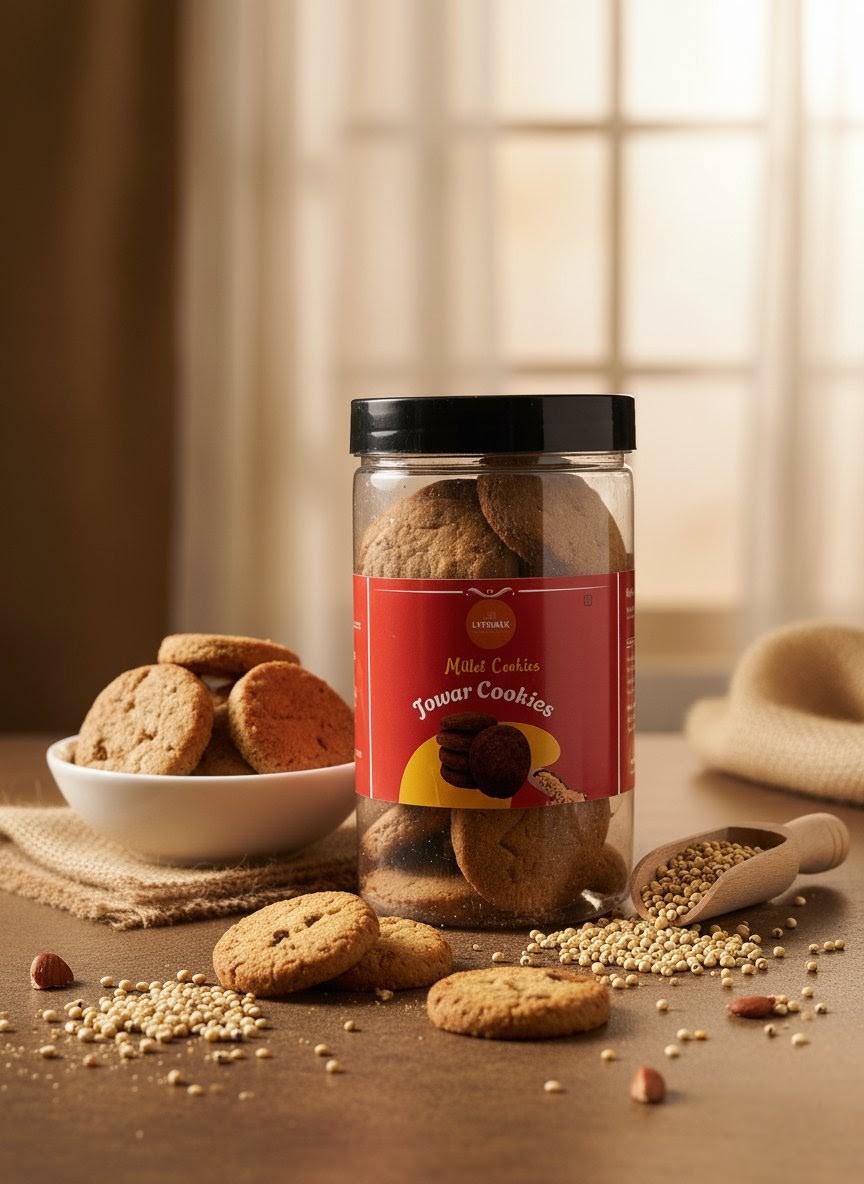 Jowar Almond Cookies